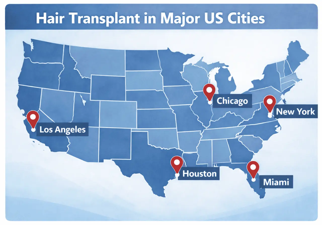 Hair Transplant in Major USA Cities