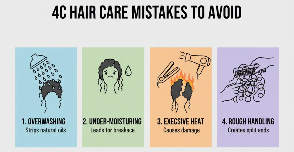 mistakes to avoid for 4c type hair