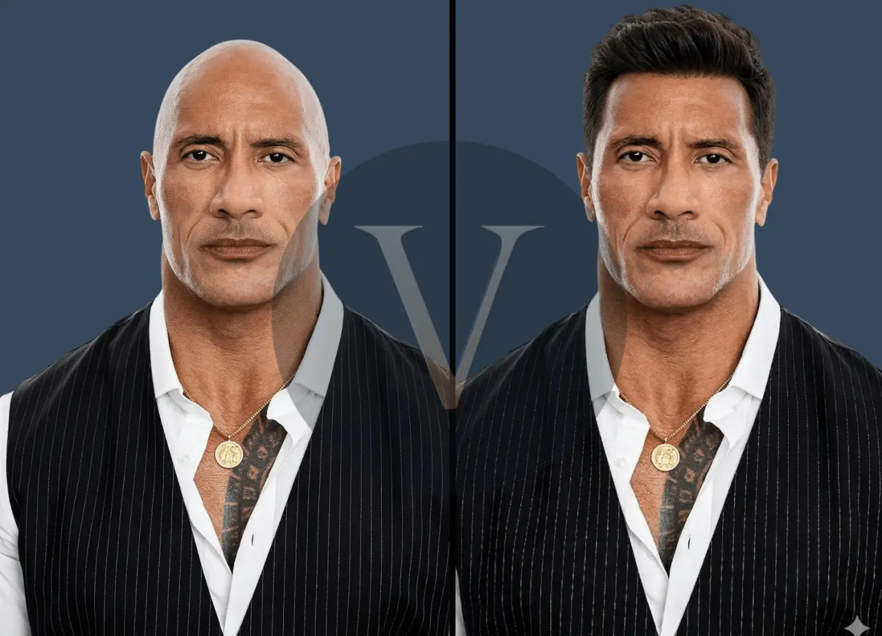 Dwayne Johnson Bald