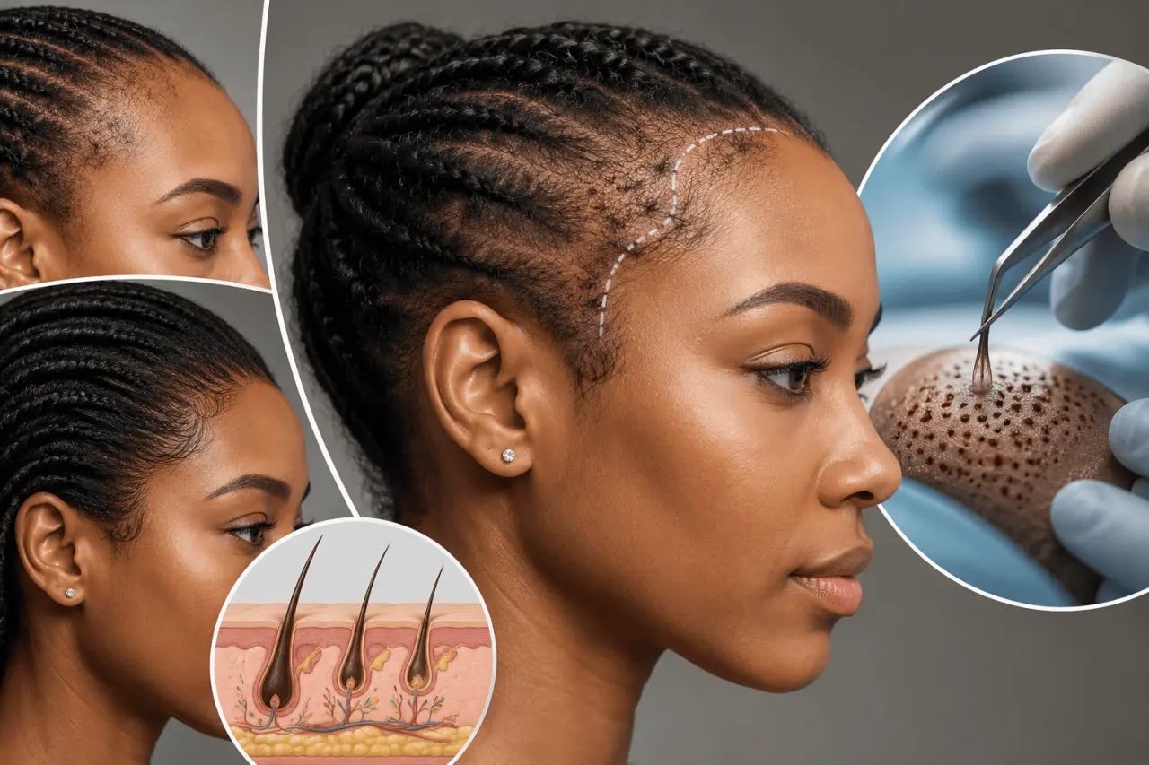 hairline receding for traction alopecia