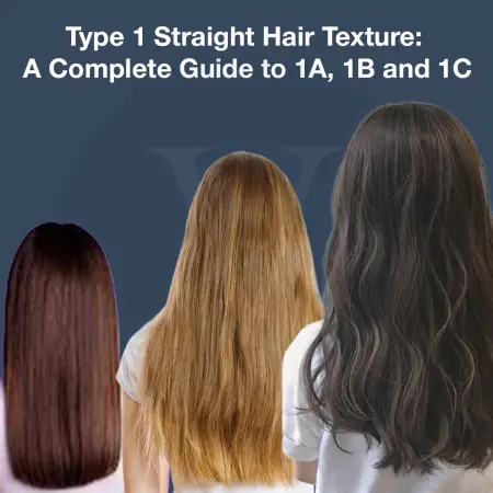 Type 1 Straight Hair Guide 1A, 1B and 1C Textures