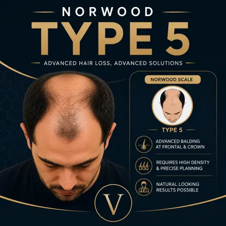 What Is Norwood Type 5? Hair Transplant, Signs & Treatment