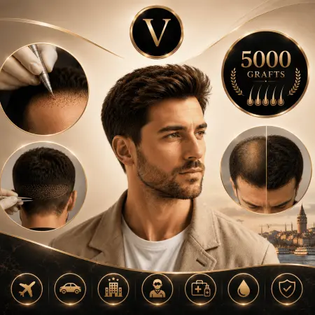 5000 Grafts Hair Transplant Turkey Cost & Results