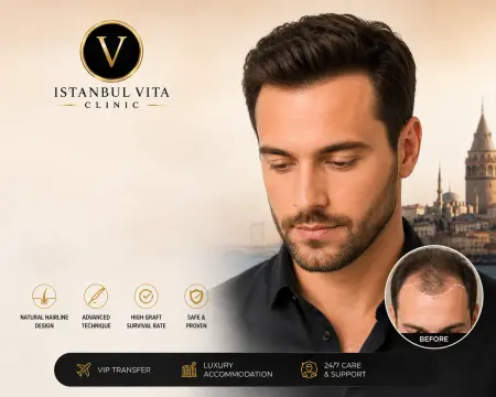Frontal Hairline Restoration in Turkey - Natural Results