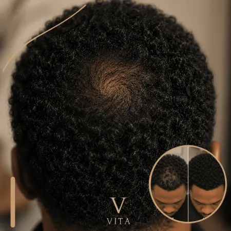 Afro Hair Transplant for Crown Thinning | Grafts & Recovery