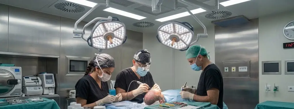 hiv hair transplant doctor-led operation