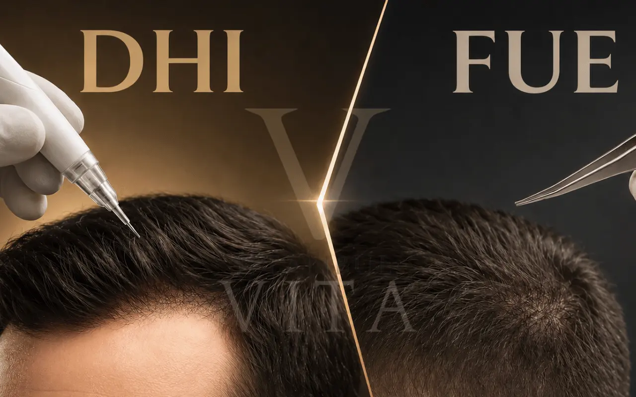 Comparaison entre la greffe de cheveux DHI et FUE